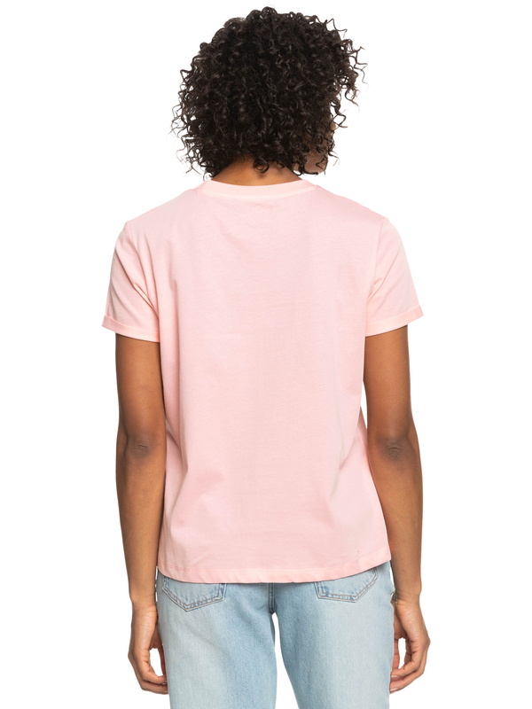 4 Noon Ocean - Camiseta Orgánica para Mujer Rosa ERJZT05424 Roxy