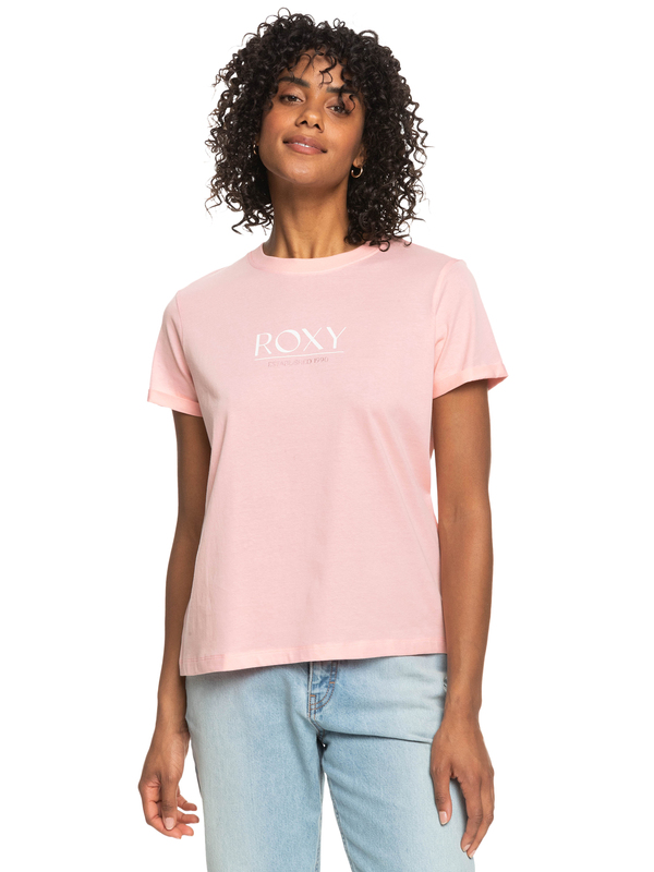 0 Noon Ocean - Camiseta Orgánica para Mujer Rosa ERJZT05424 Roxy