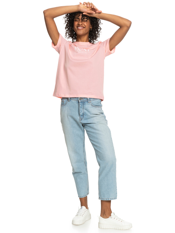 3 Noon Ocean - Camiseta Orgánica para Mujer Rosa ERJZT05424 Roxy