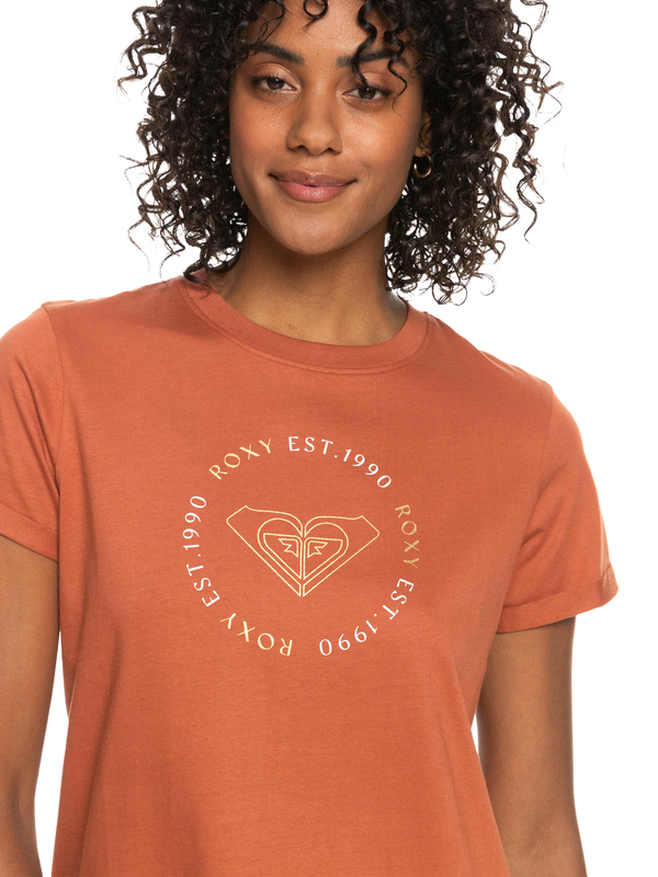 2 Noon Ocean - Camiseta Orgánica para Mujer Marron ERJZT05425 Roxy