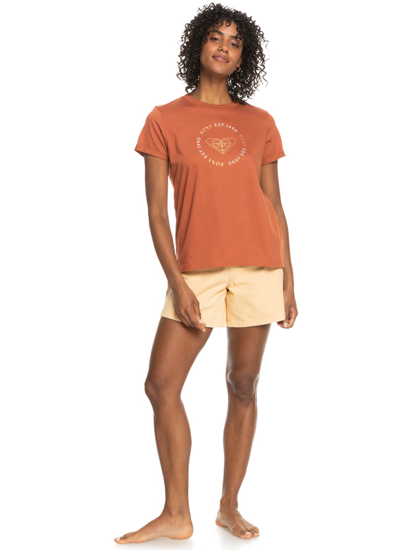 3 Noon Ocean - Camiseta Orgánica para Mujer Marron ERJZT05425 Roxy