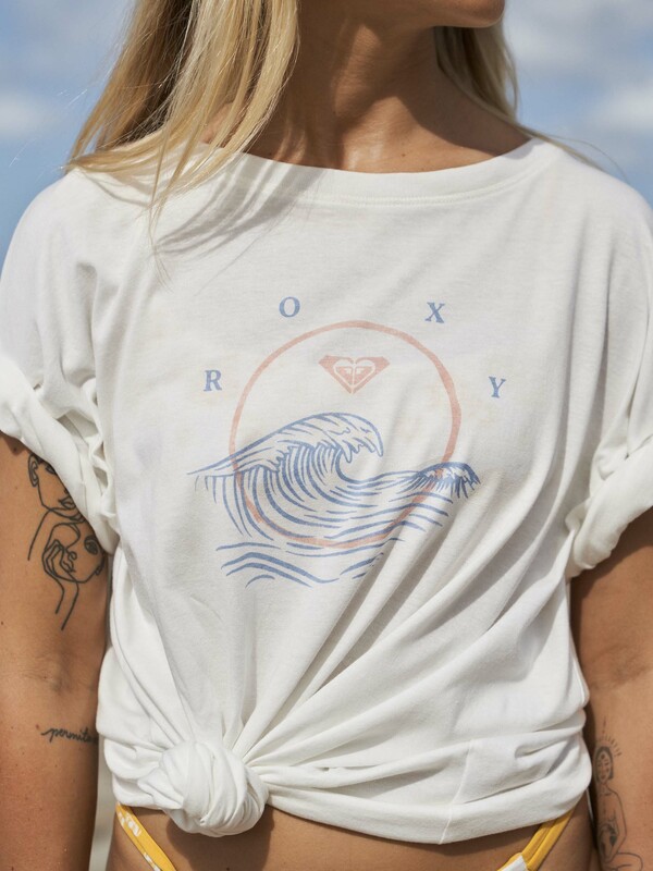 0 Wave Day - Bio-T-Shirt für Frauen Weiss ERJZT05426 Roxy