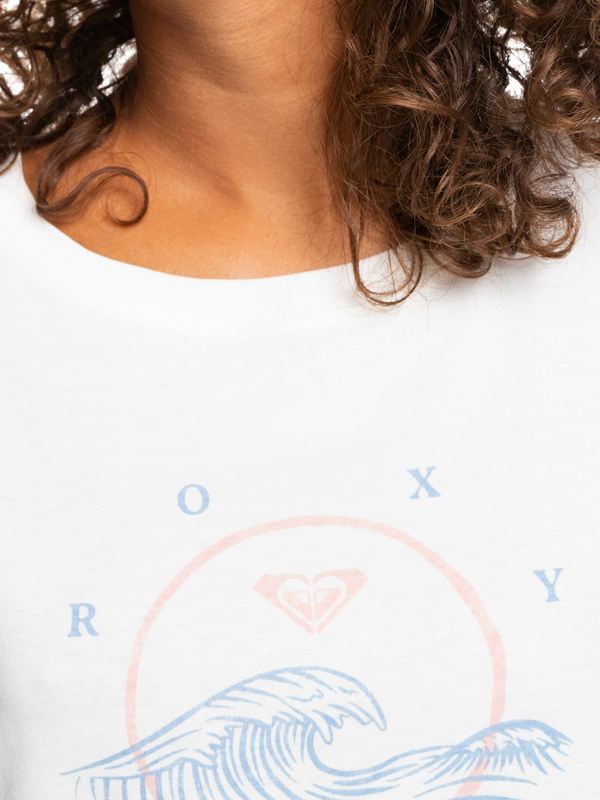 4 Wave Day - Bio-T-Shirt für Frauen Weiss ERJZT05426 Roxy