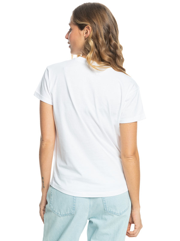 4 Sparkle Evening Flowers Square - T-shirt à manches courtes pour Femme Blanc ERJZT05447 Roxy