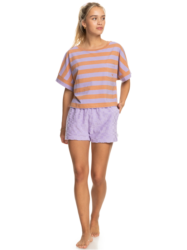 3 Stripy Sand - T-Shirt for Women Brown ERJZT05459 Roxy