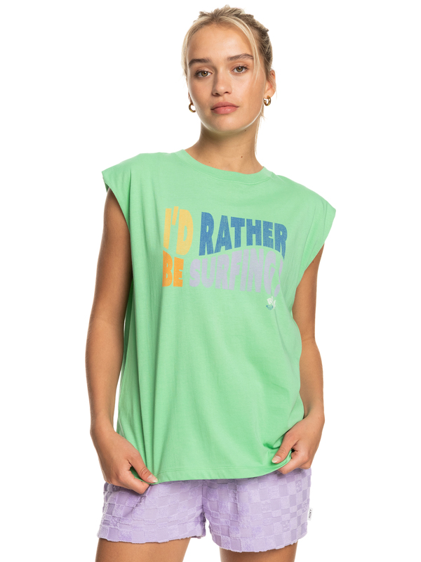 0 The Smell Of The Sea - Muscle T-Shirt for Women Green ERJZT05463 Roxy