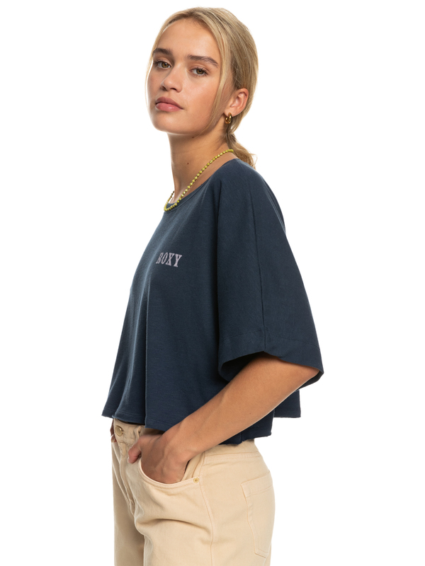 1 Tiki And Surf - Camiseta oversize de corte cuadrado para Mujer  ERJZT05476 Roxy