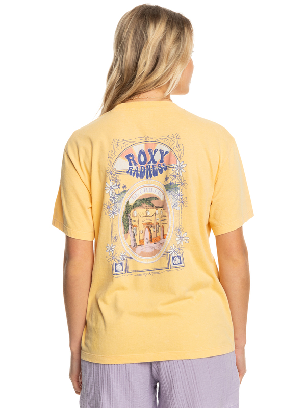 4 Moonlight Sunset - Oversized Boyfriend T-Shirt for Women Orange ERJZT05481 Roxy