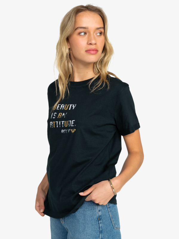 1 Sparkle Evening Attitude - T-Shirt for Women Black ERJZT05709 Roxy