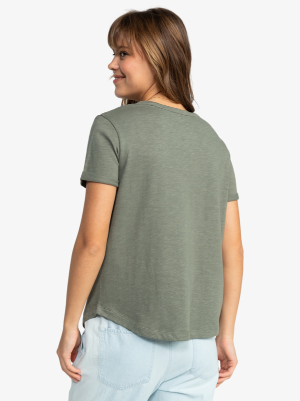4 Saturdaze - T-Shirt à manches courtes pour Femme Vert ERJZT05731 Roxy
