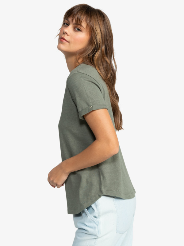 1 Saturdaze - T-Shirt à manches courtes pour Femme Vert ERJZT05731 Roxy