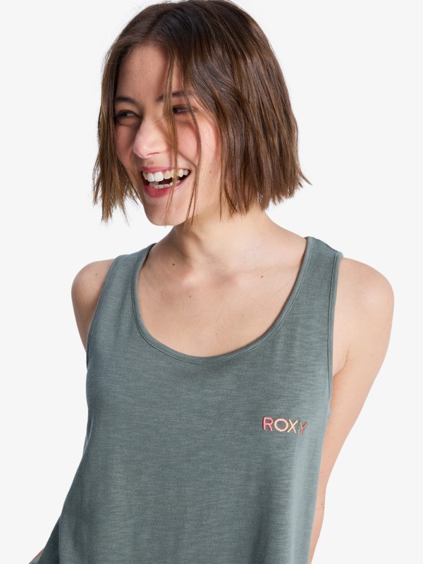 2 Saturdaze - Racerback Vest Top for Women Green ERJZT05732 Roxy