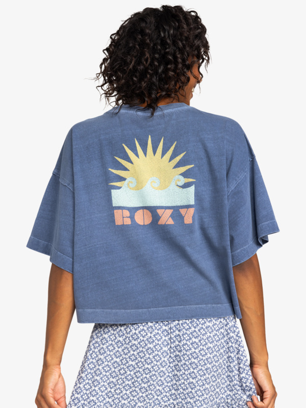 4 Summer Flakes - T-shirt de mangas curtas para Mulher Azul ERJZT05800 Roxy