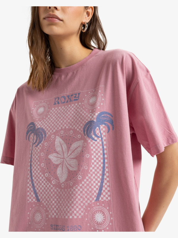 3 Dreamers - Short Sleeves T-shirt for Women Purple ERJZT05813 Roxy