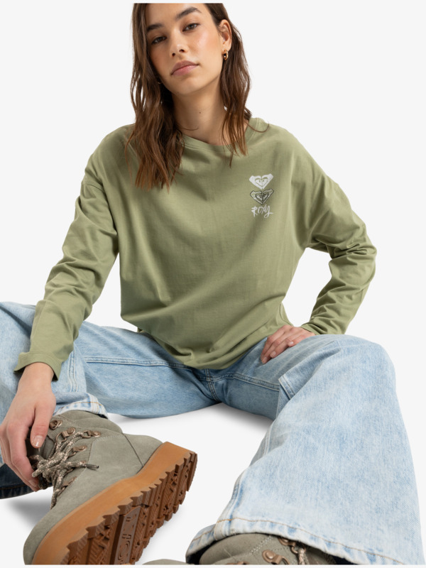 3 Dune Explorer - Long Sleeves T-shirt for Women Green ERJZT05820 Roxy