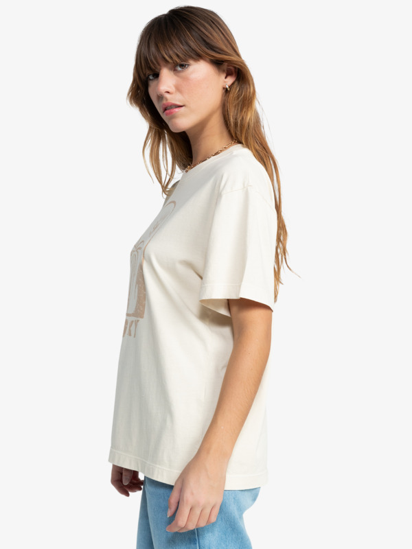 4 Mazzy - T-Shirt à manches courtes pour Femme Beige ERJZT05848 Roxy