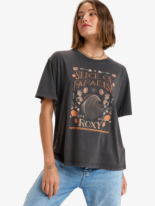 0 Moonrise Sea - Short Sleeve T-shirt for Women Black ERJZT05858 Roxy