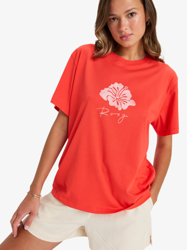 0 Hangloose The Sky - T-shirt à manches courtes pour Femme Rouge ERJZT05903 Roxy