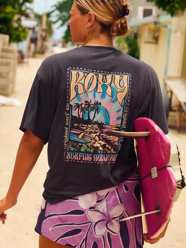 0 Sunnyoversize - T-Shirt für Frauen Schwarz ERJZT05905 Roxy