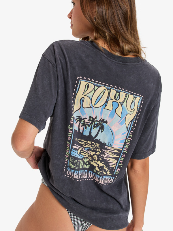 6 Sunnyoversize - T-Shirt für Frauen Schwarz ERJZT05905 Roxy