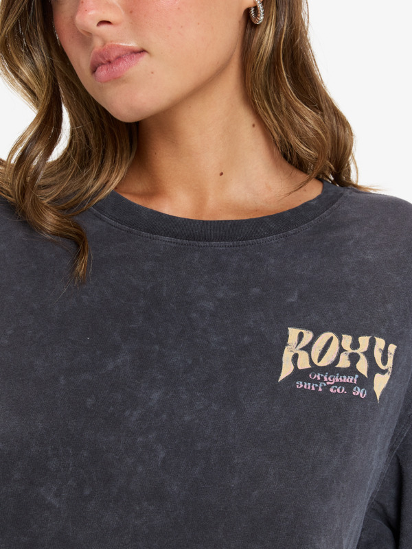 8 Sunnyoversize - T-shirt met Korte mouw voor Dames Black ERJZT05905 Roxy