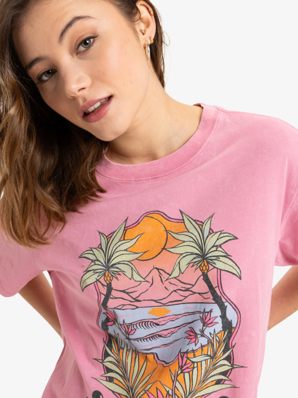 2 Sunnyoversize - T-Shirt für Frauen Rosa ERJZT05905 Roxy