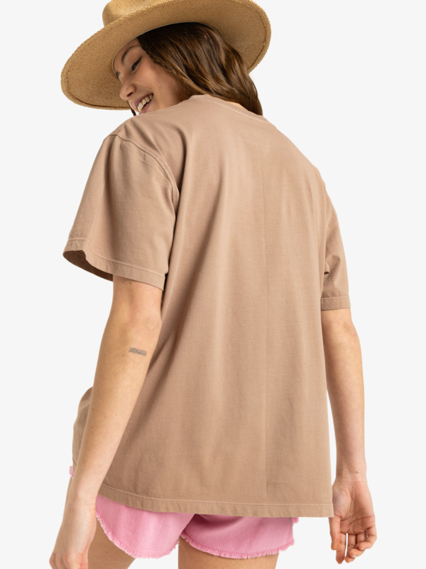 4 Sunnyoversize - T-shirt met Korte mouw voor Dames Brown ERJZT05906 Roxy