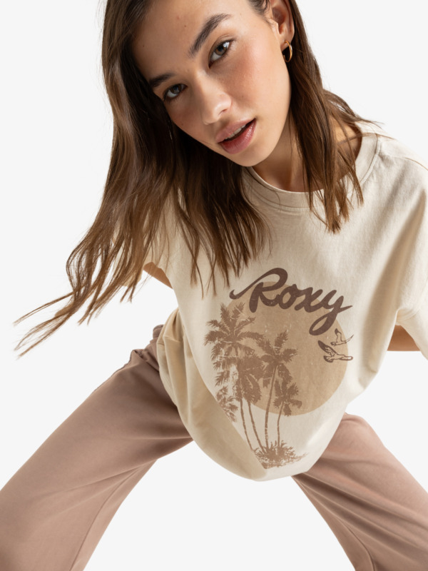 2 Sunnyoversize - T-Shirt für Frauen Beige ERJZT05908 Roxy