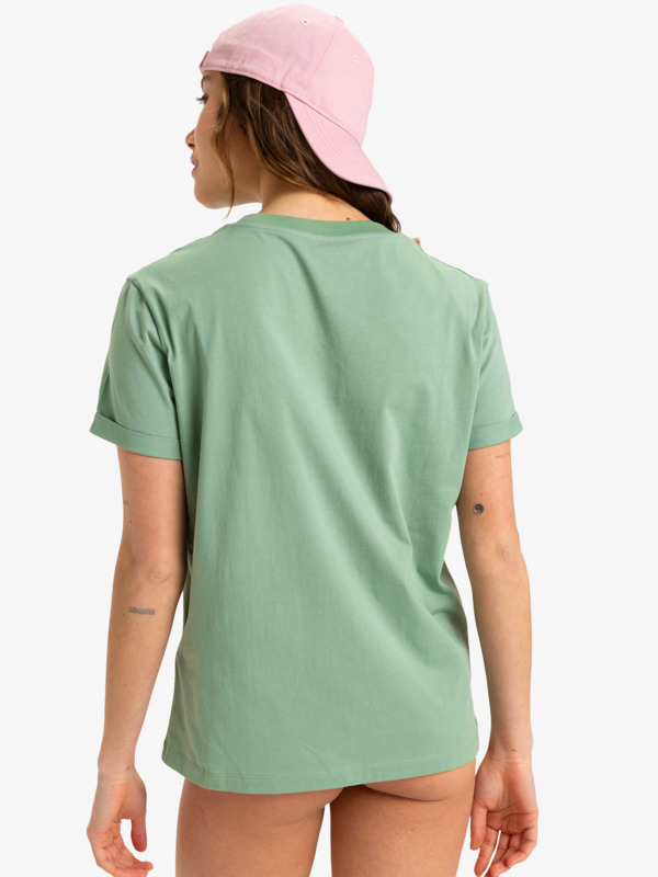 4 Oceanregular Art - T-shirt à manches courtes pour Femme Vert ERJZT05910 Roxy