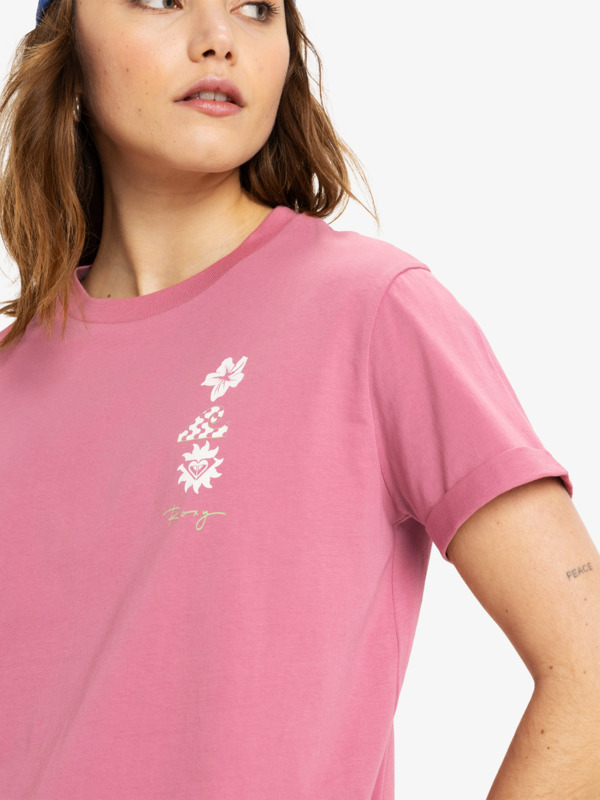 2 Oceanregular Art - Short Sleeves T-Shirt for Women Pink ERJZT05910 Roxy