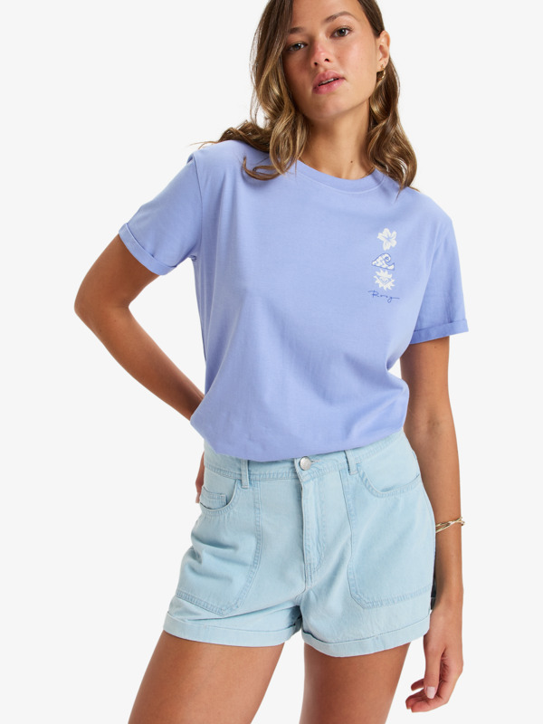 5 Oceanregular Art - T-shirt à manches courtes pour Femme Violet ERJZT05910 Roxy