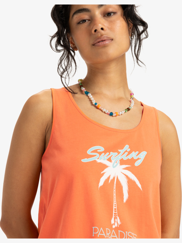 2 Surfclassic Organic - Camiseta sin Mangas para Mujer Naranja ERJZT05970 Roxy