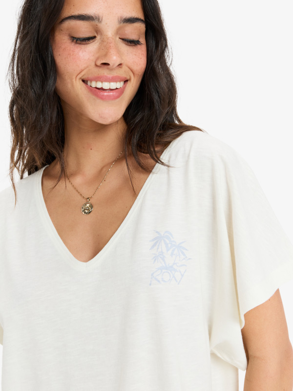 5 Nightfall - T-shirt à manches courtes pour Femme Blanc ERJZT05973 Roxy