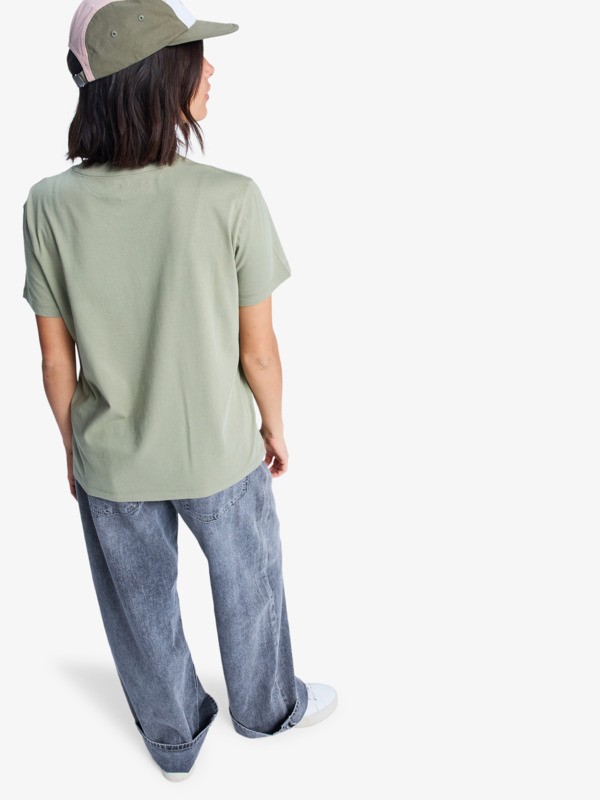 4 Ocean Road Art - T-Shirt à manches courtes pour Femme Vert ERJZT06015 Roxy