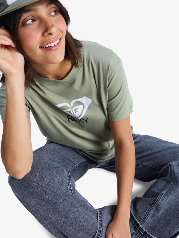 5 Ocean Road Art - T-Shirt à manches courtes pour Femme Vert ERJZT06015 Roxy