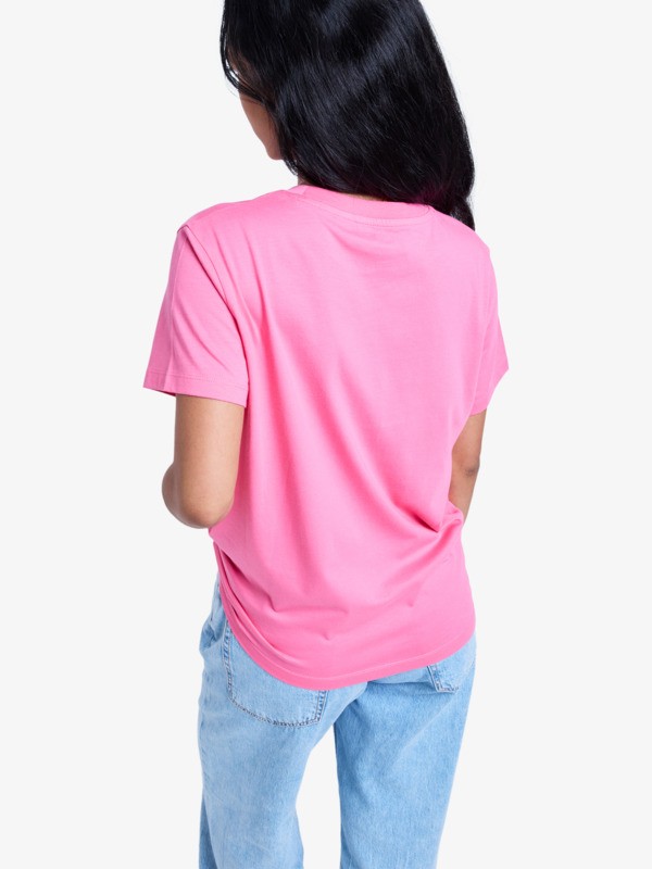 roxy, Ocean Road Art - T-shirt met korte mouwen voor Dames, SANGRIA SUNSET (mlw0) 3 Ocean Road Art - T-shirt met korte mouwen voor Dames Pink ERJZT06015 Roxy
