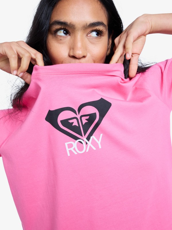 roxy, Ocean Road Art - T-shirt met korte mouwen voor Dames, SANGRIA SUNSET (mlw0) 4 Ocean Road Art - T-shirt met korte mouwen voor Dames Pink ERJZT06015 Roxy
