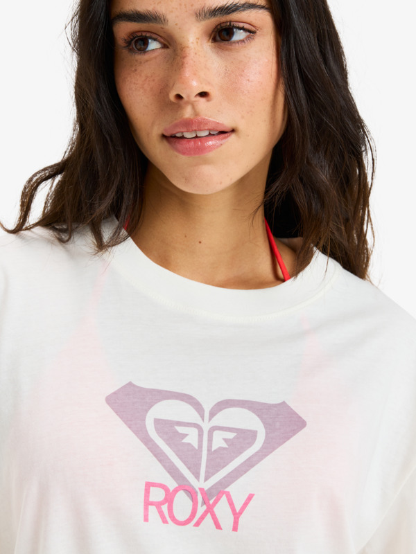 4 Ocean Road Art - Short Sleeve T-Shirt for Women White ERJZT06015 Roxy