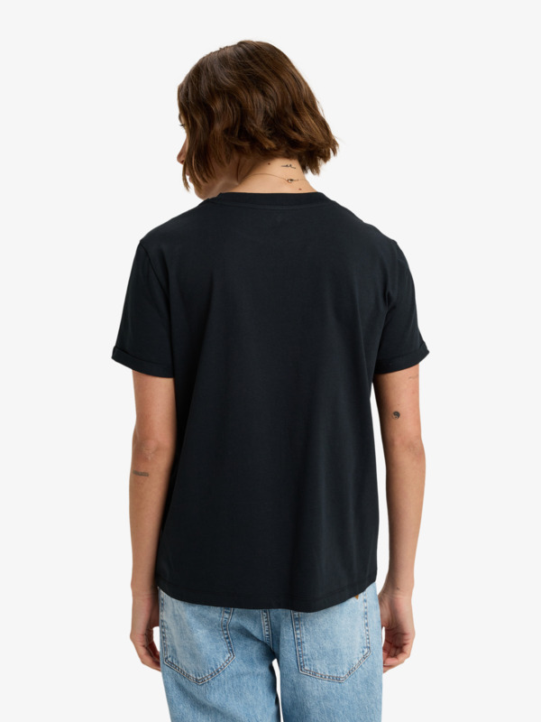 3 Oceanregular Poster - T-shirt de manga curta para Mulher Preto ERJZT06017 Roxy