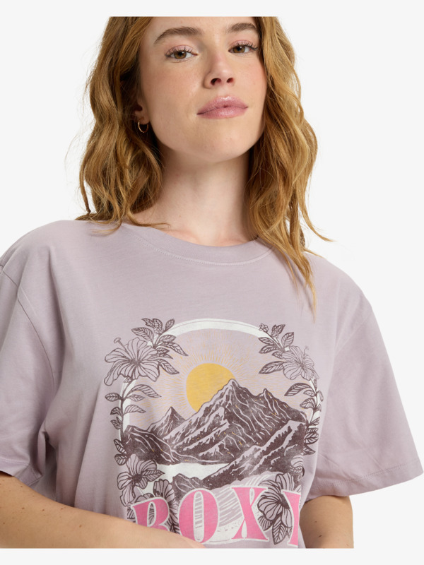 4 Hangloose Poster - T-Shirt à manches courtes pour Femme Violet ERJZT06018 Roxy