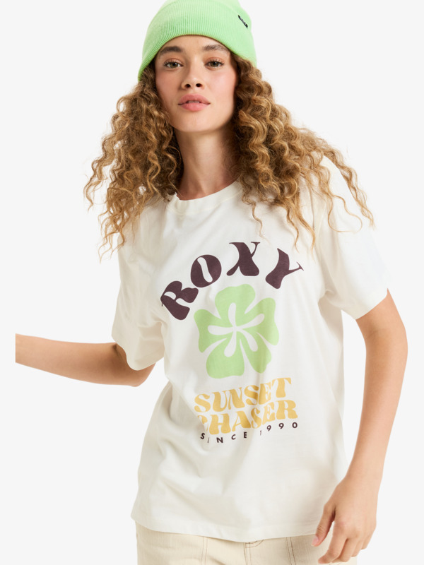 3 Hangloose Poster - T-shirt met korte mouwen voor Dames White ERJZT06018 Roxy