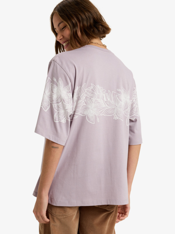 2 Hangloose Placed - Short Sleeve T-Shirt for Women Purple ERJZT06019 Roxy