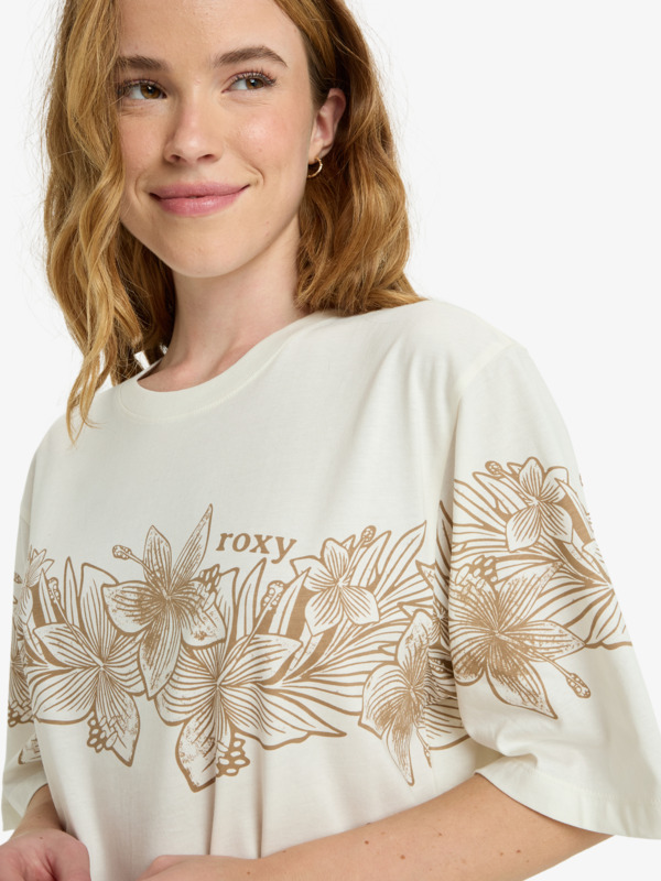 4 Hangloose Placed - Camiseta de manga corta para mujer Blanco ERJZT06019 Roxy