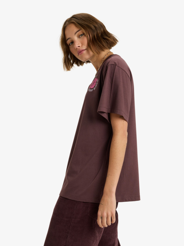 1 Hangloose The Sky - T-shirt de manga curta para Mulher Vermelho ERJZT06020 Roxy