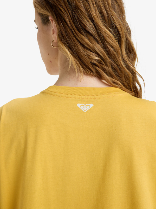 4 Hangloose The Sky - Camiseta de manga corta para mujer Amarillo ERJZT06020 Roxy