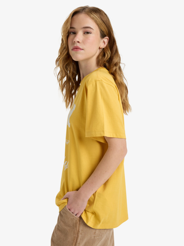 1 Hangloose The Sky - Camiseta de manga corta para mujer Amarillo ERJZT06020 Roxy