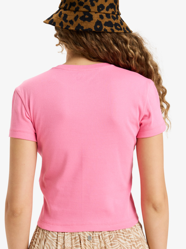 6 Beach Love - Cropped T-Shirt for Women Pink ERJZT06026 Roxy