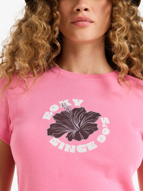 7 Beach Love - Cropped T-Shirt for Women Pink ERJZT06026 Roxy