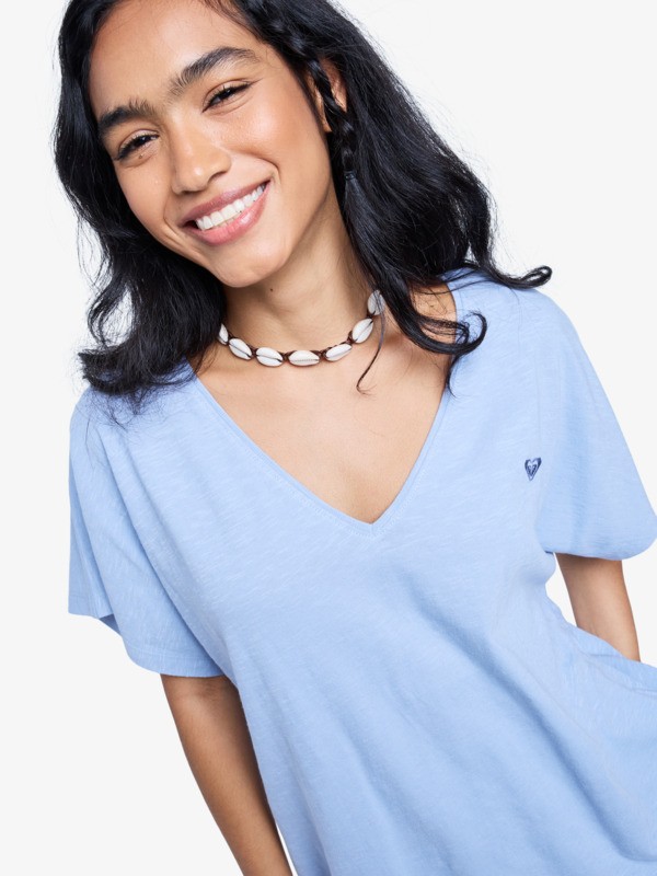 4 Nightfall - Short Sleeve T-Shirt for Women Blue ERJZT06029 Roxy