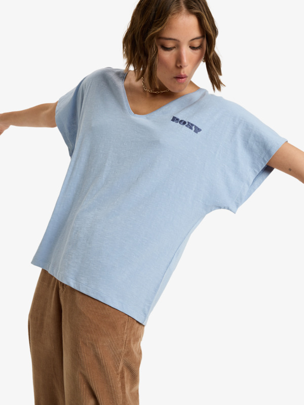 4 Nightfall - Short Sleeve T-Shirt for Women Blue ERJZT06029 Roxy